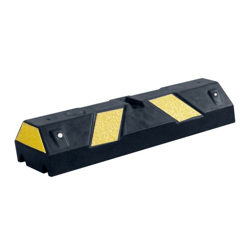 BLACK/YELLOW RUBBER PARKING STOP - view 1