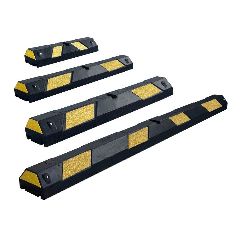 BLACK/YELLOW RUBBER PARKING STOP