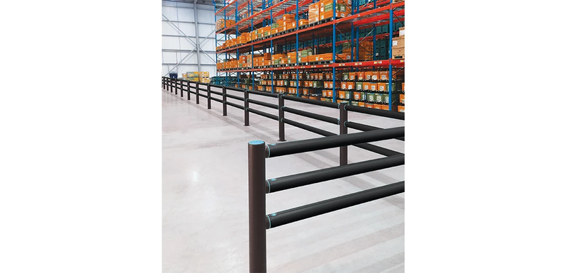 iFlex Pedestrian Barrier 3 Rail Cold Storage - view 1